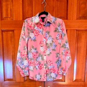 Women's Jones New York SIGNATURE Linen Shirt - Large